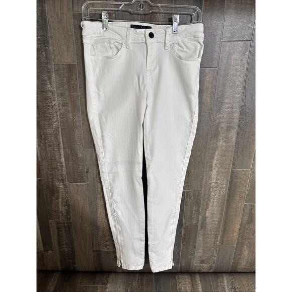 Guess Brittney Skinny Ankle Length White Pants Size 27 - Picture 1 of 11
